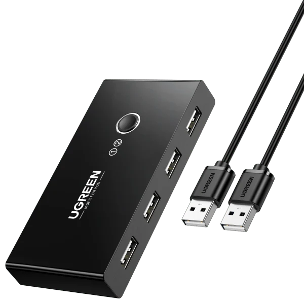 UGREEN USB 2.0 Switch 2 In 4 Output USB KVM Switch