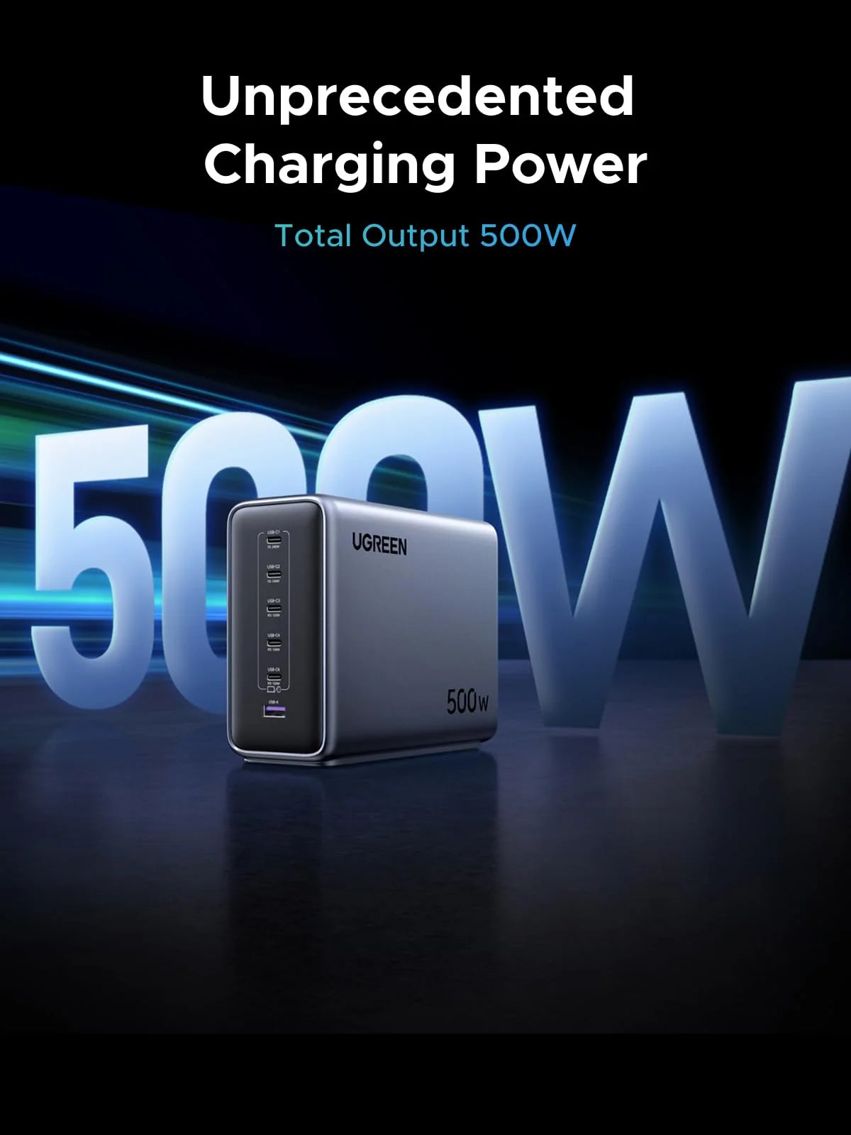 UGREEN 500W Charger + 10-in-1 USB-C Hub Bundle