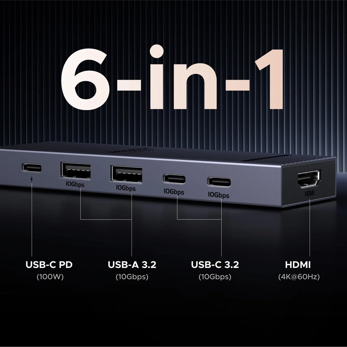 UGREEN Revodok Pro 106 4K@60Hz 10Gbps USB-C Hub