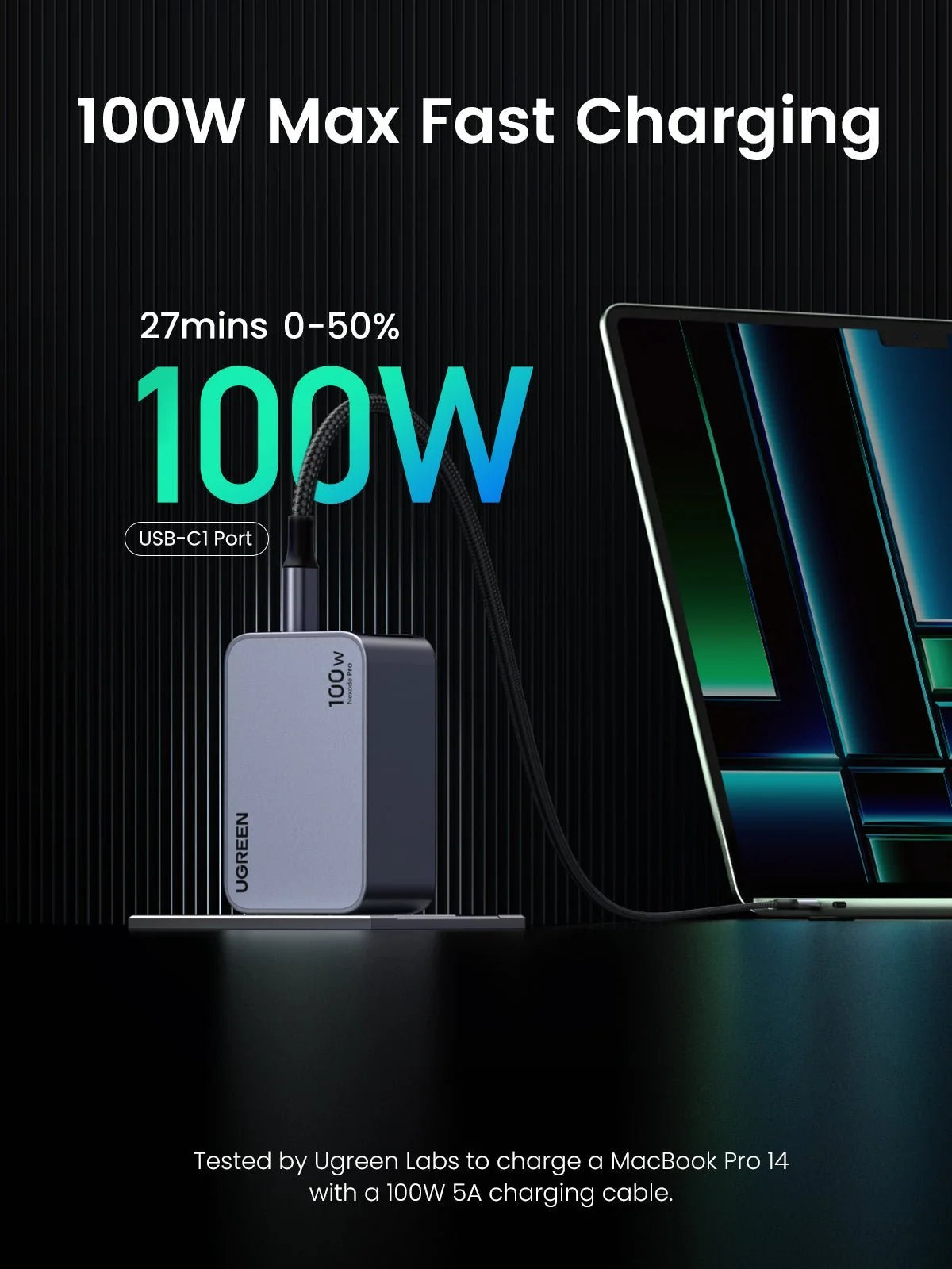 UGREEN Nexode Pro 100W 3-Port Charger