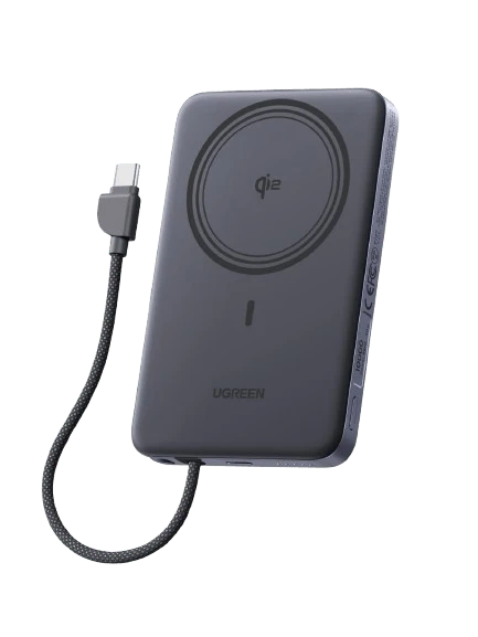 UGREEN MagFlow Air Magnetic Power Bank (10000mAh, Qi2 15W)