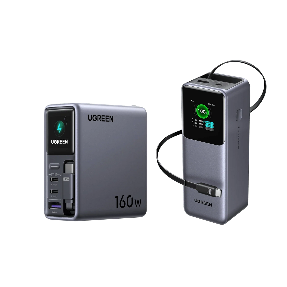 UGREEN 160W Charger + 165W Power Bank Bundle